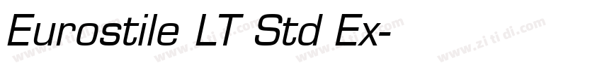 Eurostile LT Std Ex字体转换